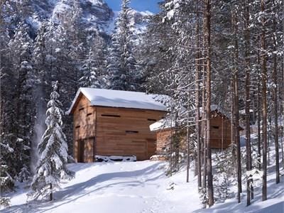 Mountain Lodge Dolomiti im Winter