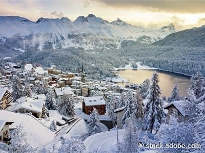 verschneites St. Moritz
