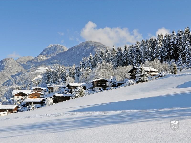 Chaletdorf im Winter