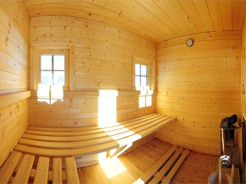 Innenansicht der Sauna