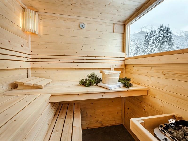 Private Sauna in allen Lodges