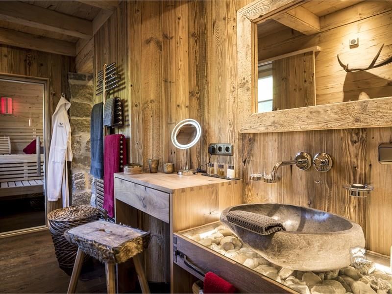 Badezimmer mit Sauna Chalet 2