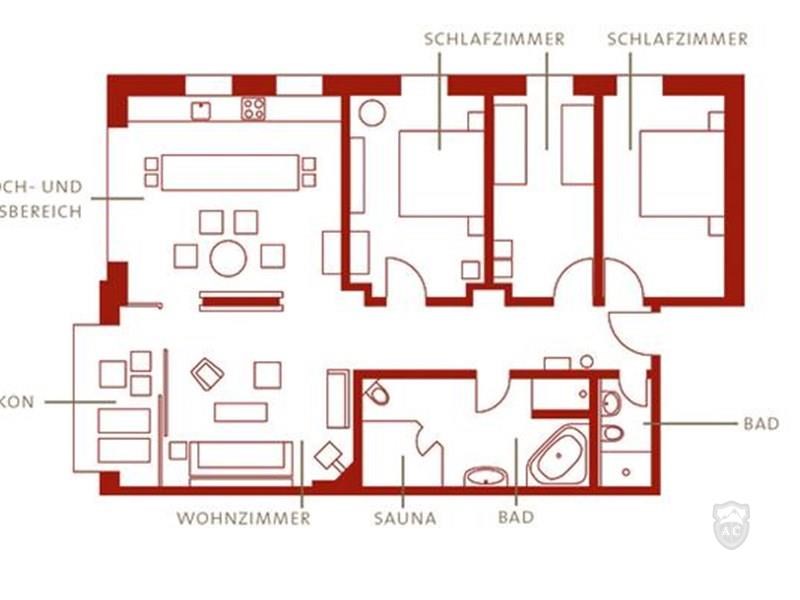 Grundriss Apartment 
