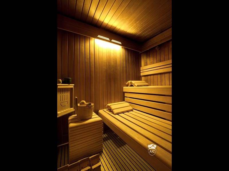 Sauna des Wellnessbereichs