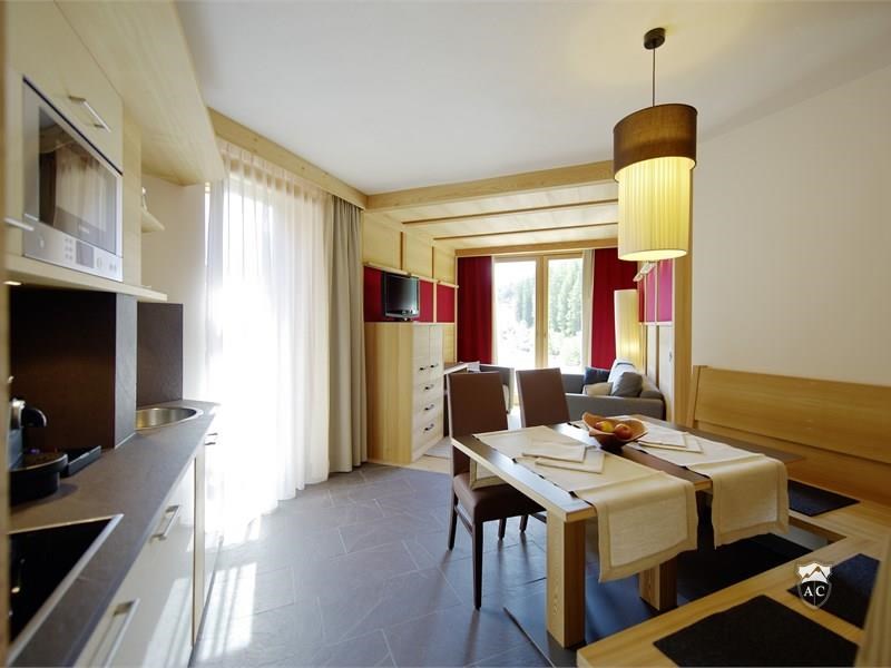 Küche und Wohnbereich Suite Claraia