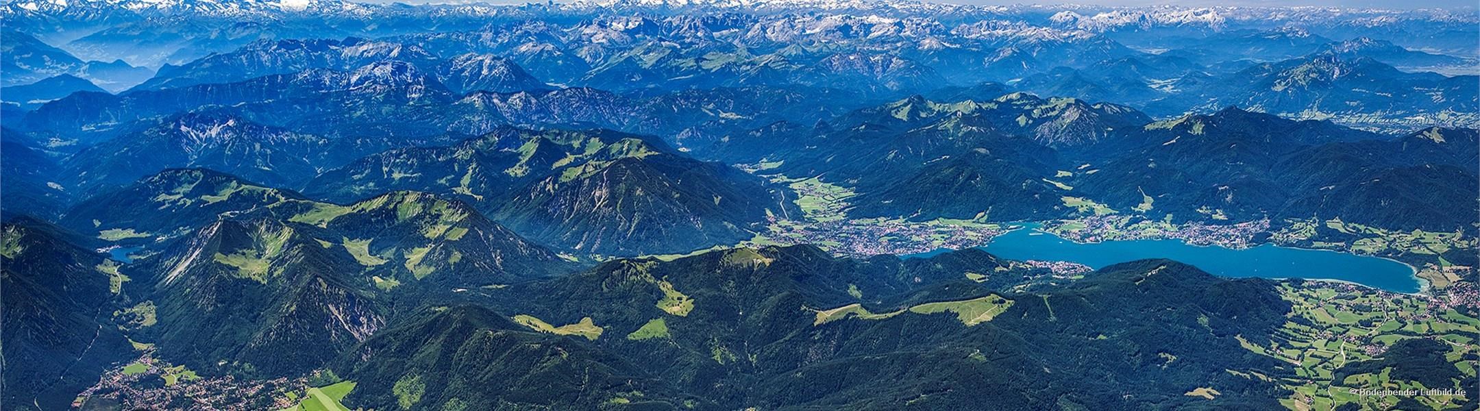 Tegernsee Schliersee Luftaufnahme 