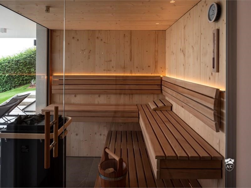 Sauna mit Glasfront
