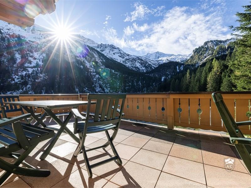 Terrasse Mit Winterpanorama