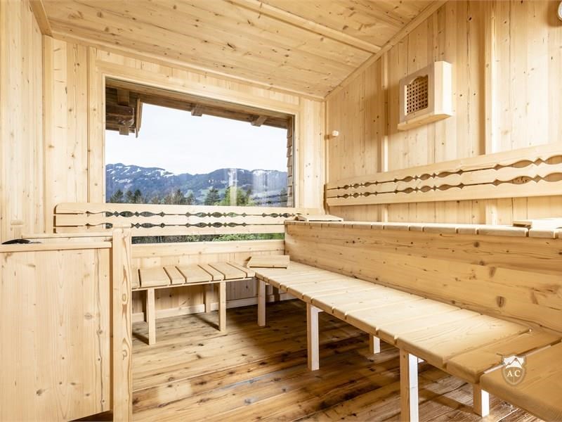 Sauna mit Panoramfenster