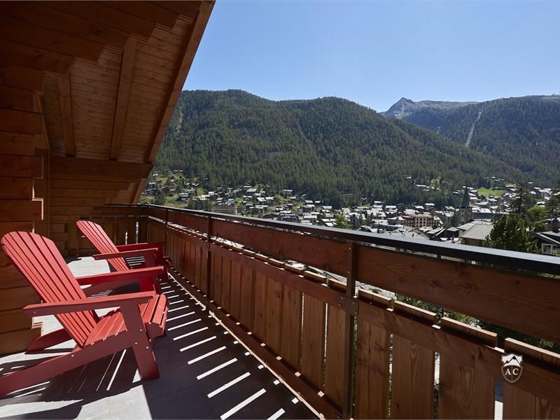 Blick auf Zermatt vom Balkon