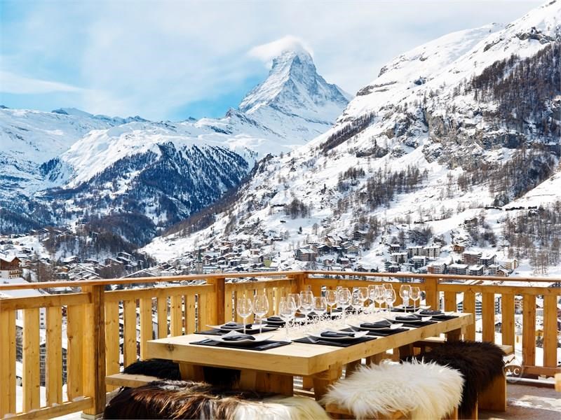 Terrasse mit Matterhornblick