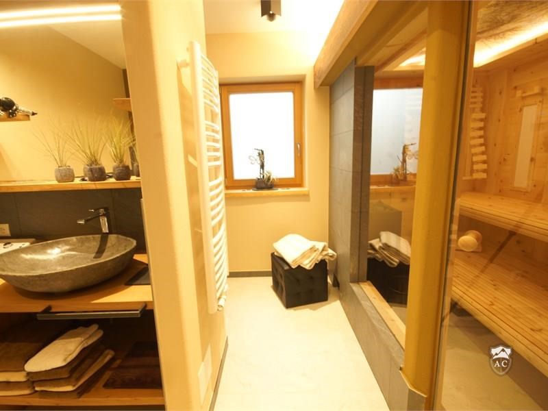 Badezimmer mit Sauna Apartment 1