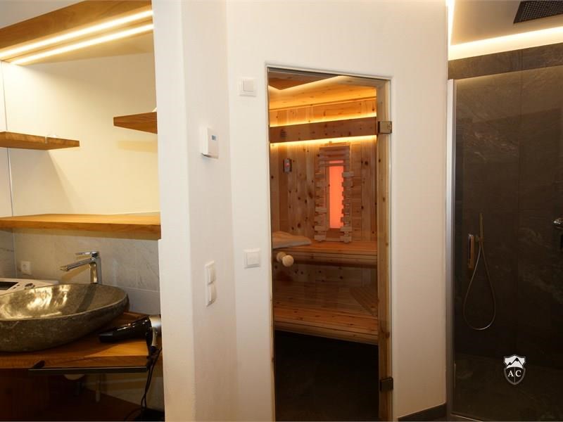 Detal Badezimmer mit Sauna Apartment 2